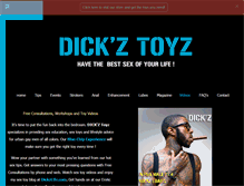 Tablet Screenshot of dickztoyz.com